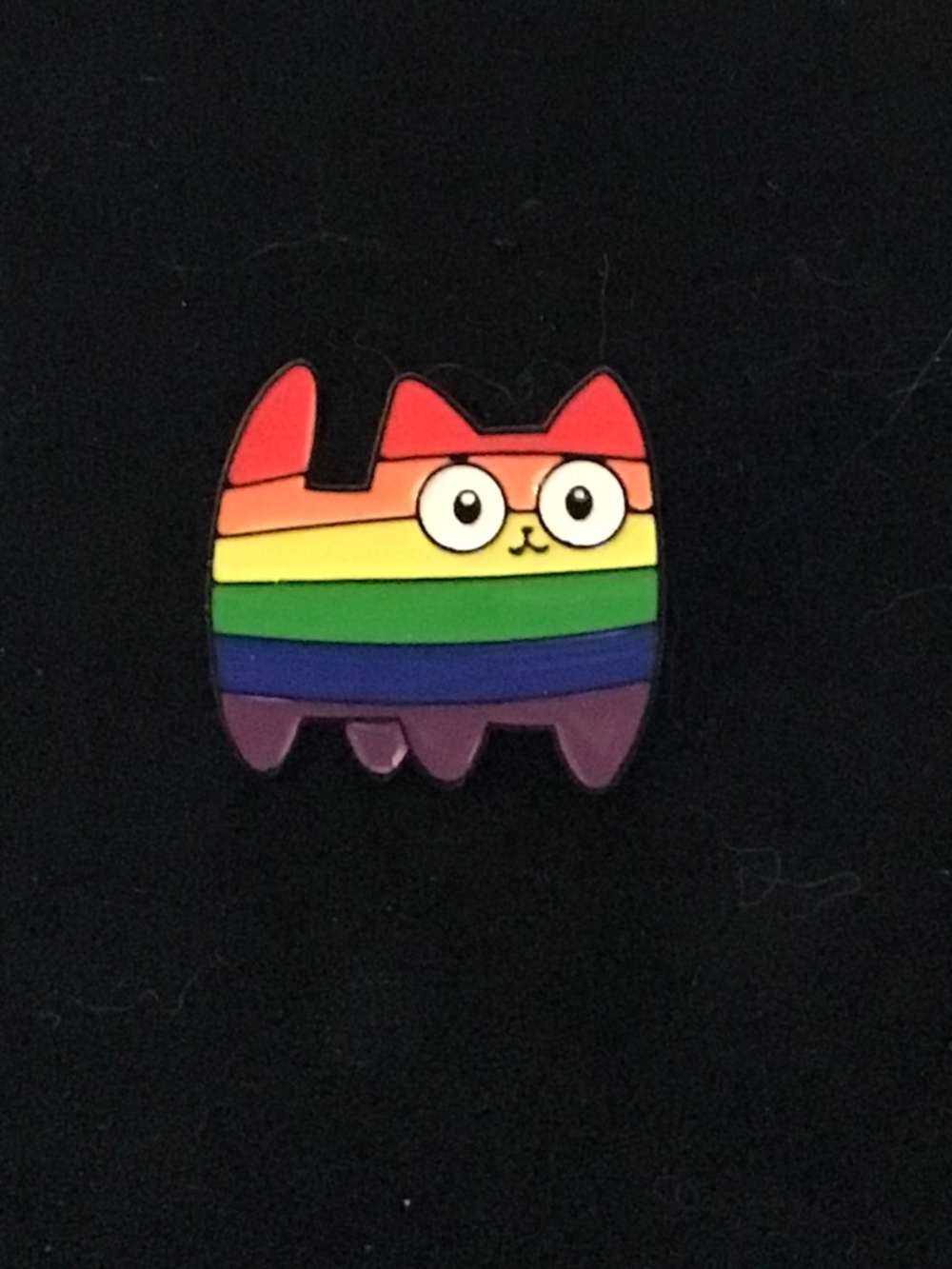NWOT rainbow pride cat pin (pins: 1/$12, 2/$20)